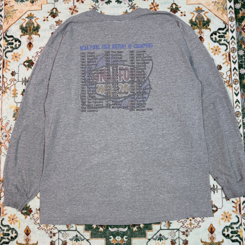 Vintage NCAA Final Four History Of Champions Twin Cities Long Sleeve XXL‎